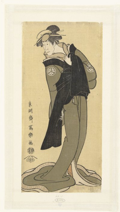 Portret van Osagawa Tsuneyo II in vrouwenrol بواسطة توشوساي شاراكو