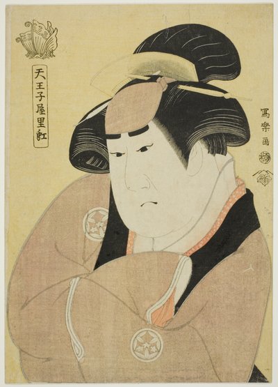 Tennojiya Riko (الممثل Yamashita Kinsaku II في دور الخادمة Ebizo Okane من Ouchiya [في الواقع Iwate ، زوجة Sadato]) بواسطة توشوساي شاراكو