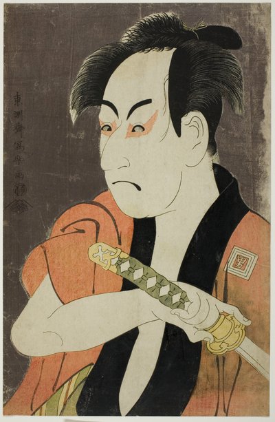الممثل Ichikawa Omezo مثل خادم Ippei بواسطة توشوساي شاراكو