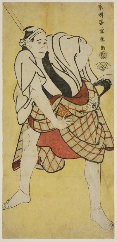 الممثل Ichikawa Tomiemon في دور Inokuma Monbei بواسطة توشوساي شاراكو