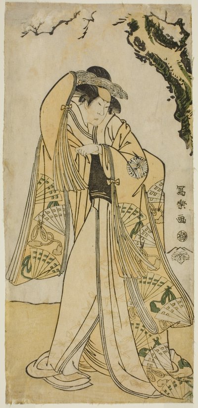 الممثل Sakakiyama Sangoro في دور الأميرة Odae ، ابنة كبير Regent Michinaga بواسطة توشوساي شاراكو