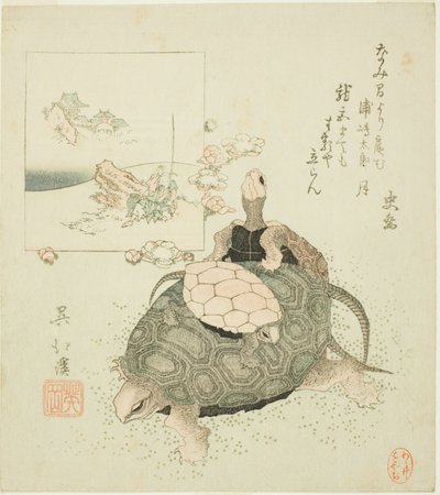 Sea turtles and Urashima Taro بواسطة توتو هوكي