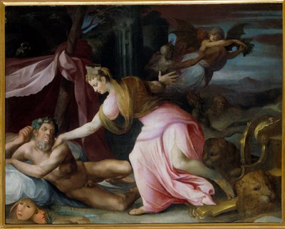لوحة Cybelle Awakening Morphee بواسطة All Saints Dubreuil (1561-1602) بواسطة توسان دوبريويل