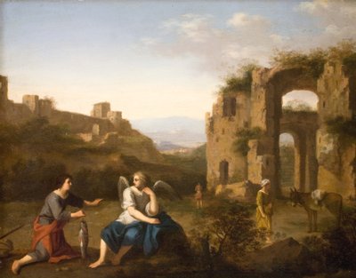 طوبيا والملاك بواسطة توسان جالتون