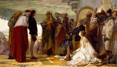 ماركو بولو أمام خان التتار العظيم ، بقلم ترانكويلو كريمونا ، حوالي عام 1863 بواسطة ترانكيلو كريمونا