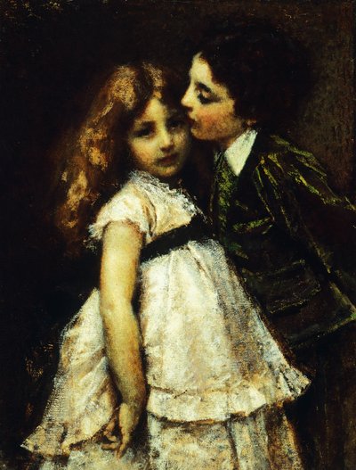 ابنان عم من ترانكيلو كريمونا (1837-1878) ، زيت على قماش ، 86 × 65 سم بواسطة ترانكيلو كريمونا