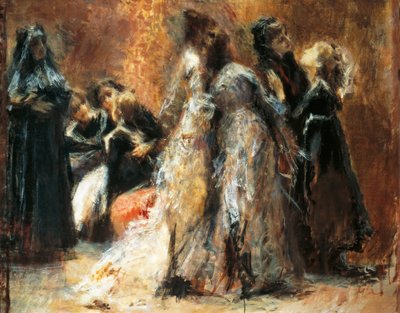 زيارة الكلية ، بواسطة ترانكيلو كريمونا (1837-1878) ، زيت على قماش بواسطة ترانكيلو كريمونا