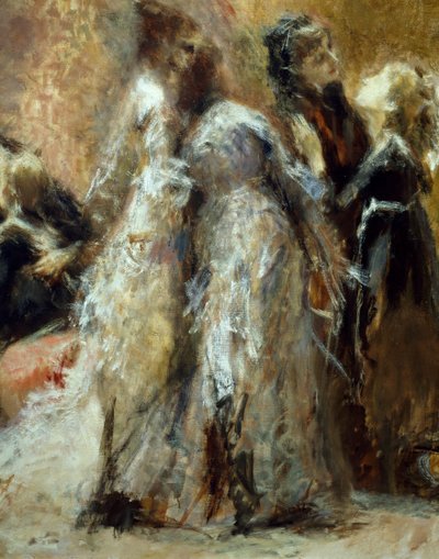 زيارة الكلية ، بواسطة ترانكيلو كريمونا (1837-1878) ، زيت على قماش بواسطة ترانكيلو كريمونا