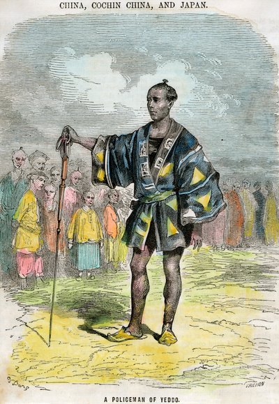 شرطي Yeddo Edo ، اليابان ، c1880 بواسطة تريشون