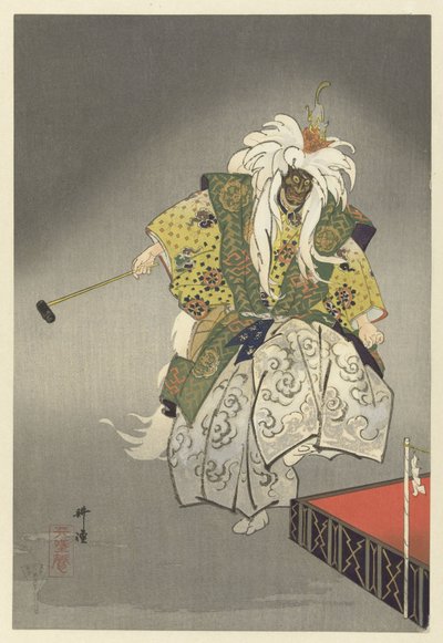 يلعب الممثلون في Noh دور Kokaji Kokaki (العنوان على الكائن) لعب مائة نوح (عنوان المسلسل) نوجاكو هياكوبان (عنوان المسلسل على الكائن) بواسطة Tsukioka Kogyo