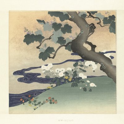 شجرة وأقحوان بواسطة Tsukioka Kogyo