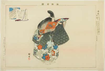 Kiyotsune ، من مسلسل "صور من عدم الأداء (Nogaku Zue)" بواسطة Tsukioka Kogyo