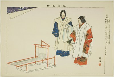 Yofuku ، من سلسلة "صور لا عروض (Nogaku Zue)" بواسطة Tsukioka Kogyo