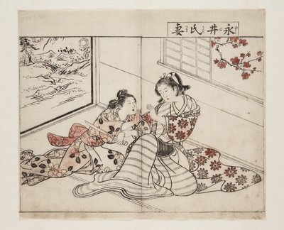 زوجة Nagai (Nagai-shi Tsuma) (طباعة خشبية ملونة) بواسطة تسوكيوكا سيتى