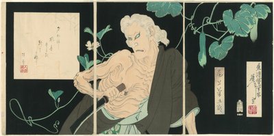 Onoe Kikugorō V بدور إيبارا بواسطة تسوكيوكا يوشيتوشي