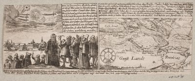 المذنب الذي ظهر في Grossvardein ، Sibenbürgen ، 14 ديسمبر 1660 ، بالإضافة إلى خريطة خاصة به بالقرب من هامبورغ أثناء عاصفة العاصفة في 4 يناير 1661 بواسطة إعتراف