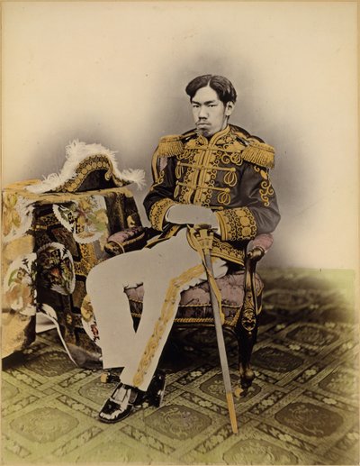 موتسوهيتو ، إمبراطور ميجي ، 1873. بواسطة أوشيدا كيويتشي