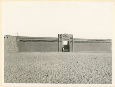 حائط من الطوب، العلاقي، مصر، صورة لأوغو مونيريه دي فيلارد، حوالي عام 1925 بواسطة أوغو مونيريت دي فيلارد