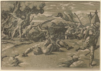 ديفيد يذبح جالوت بواسطة أوغو دا كاربي بعد رافائيل