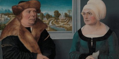 صورة لرجل وزوجته لورينز كرافتر وهونيستا ميرز ، 1512. بواسطة أولريش أبت الأكبر