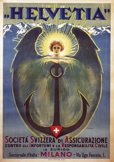 ملصق Helvetia بواسطة Umberto Boccioni بواسطة Umberto Boccioni