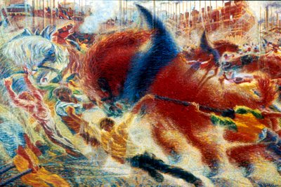 "المدينة تستيقظ" ، 1910 بواسطة Umberto Boccioni