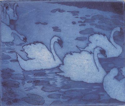 البجعات بواسطة Umberto Boccioni
