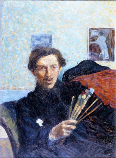 صورة ذاتية لأومبرتو بوتشيوني عام 1908. معرض بريرا للفنون بميلانو. بواسطة Umberto Boccioni