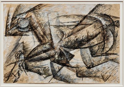 دراسات عن ديناميكية راكب الدراجة بواسطة Umberto Boccioni