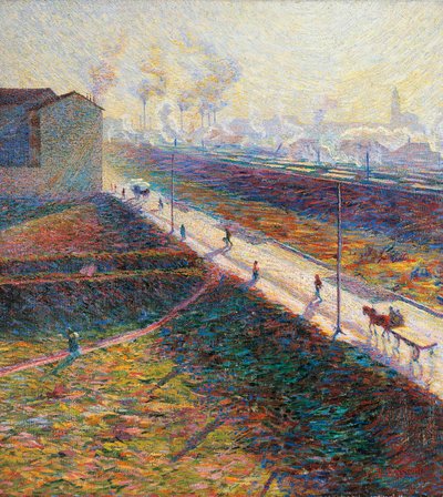The Morning by Umberto Boccioni (1882-1916), oil on canvas, 60x55 cm بواسطة Umberto Boccioni