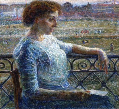 الأخت في الشرفة بواسطة Umberto Boccioni