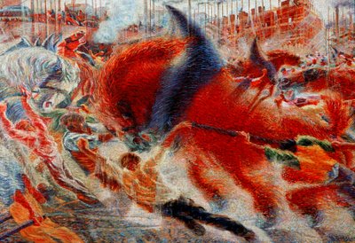 المدينة تنهض بواسطة Umberto Boccioni