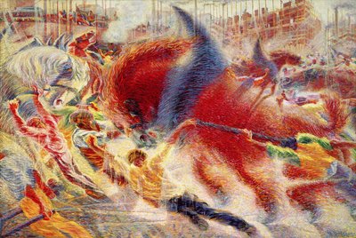 المدينة ترتفع بواسطة Umberto Boccioni