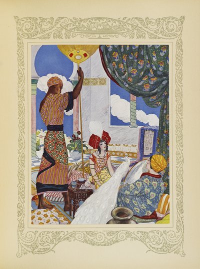 رسم توضيحي من "Contes du Temps Jadis" ، أو "Tales from Times Past" ، الصفحة 82 بواسطة أومبرتو برونليسكي