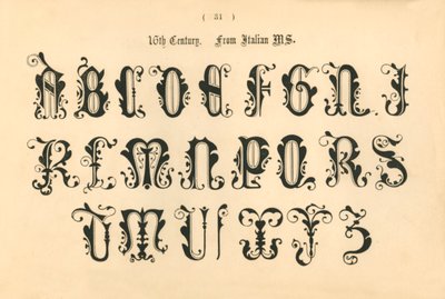 القرن السادس عشر. من الإيطالية MS ، 1862 بواسطة غير معروف