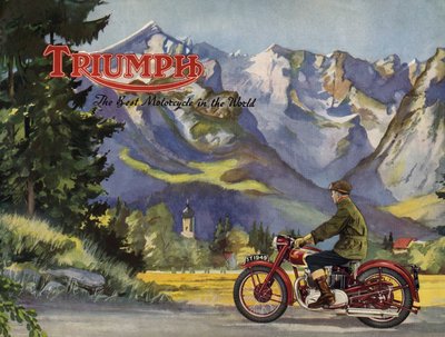 1948 كتيب Triumph 5T speed المزدوج. بواسطة غير معروف