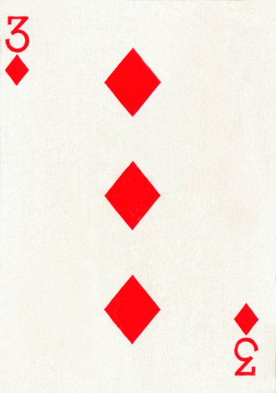 3 من الألماس من مجموعة أوراق لعب Goodall & Son Ltd. ، c1940 بواسطة غير معروف