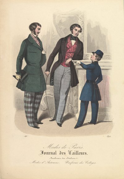 892 من Modes de Paris ، Journal des Tailleurs ، 1848. بواسطة غير معروف