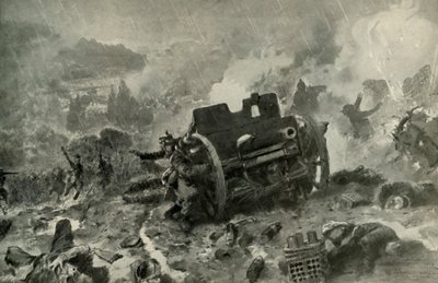 هجوم فرنسي رائع على الموقف الألماني في الأرجون ، 1919. بواسطة غير معروف