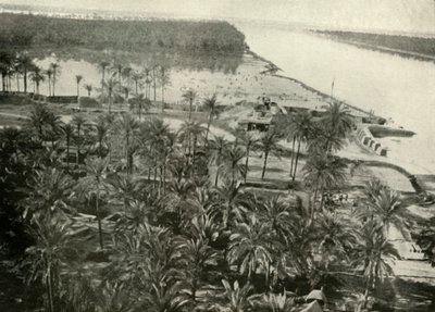 موقع بريطاني على نهر دجلة ، 1919. بواسطة غير معروف