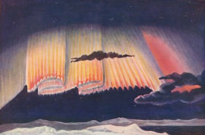 عرض كبير من العلماء للستائر الرائعة المنسوجة بواسطة Aurora ، c1935 بواسطة غير معروف