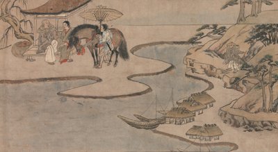 حكاية طويلة لليلة خريف Aki no yo nagamonogatari، ca. 1400. بواسطة غير معروف