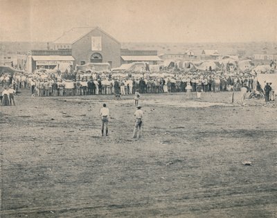 اجتماع جماعي في بولاوايو ، c1900. بواسطة غير معروف