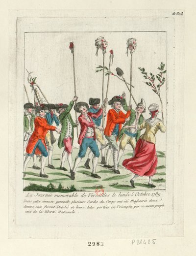 يوم لا يُنسى في فرساي ، 1789 ، 1789. بواسطة غير معروف