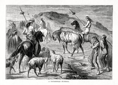 جنازة باتاغونية ، 1877 بواسطة غير معروف