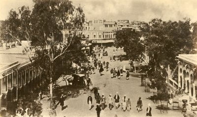 جزء من سادار بازار ، روالبندي - مأخوذ من بوابة ماسي ، c1918-c1939. بواسطة غير معروف