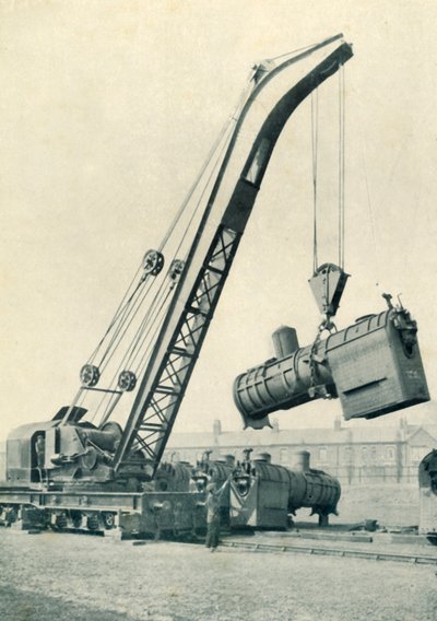 رافعة السفر بالسكك الحديدية ، 1922. بواسطة غير معروف