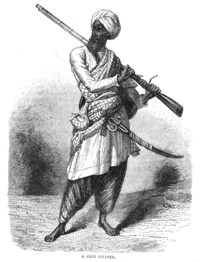 جندي سيخي ، c1880 بواسطة غير معروف