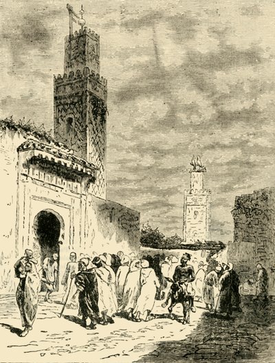 شارع في فاس 1890. بواسطة غير معروف