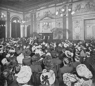 نقاش مساء الأحد في Old Playgoers Club، London، c1903 1903 بواسطة غير معروف